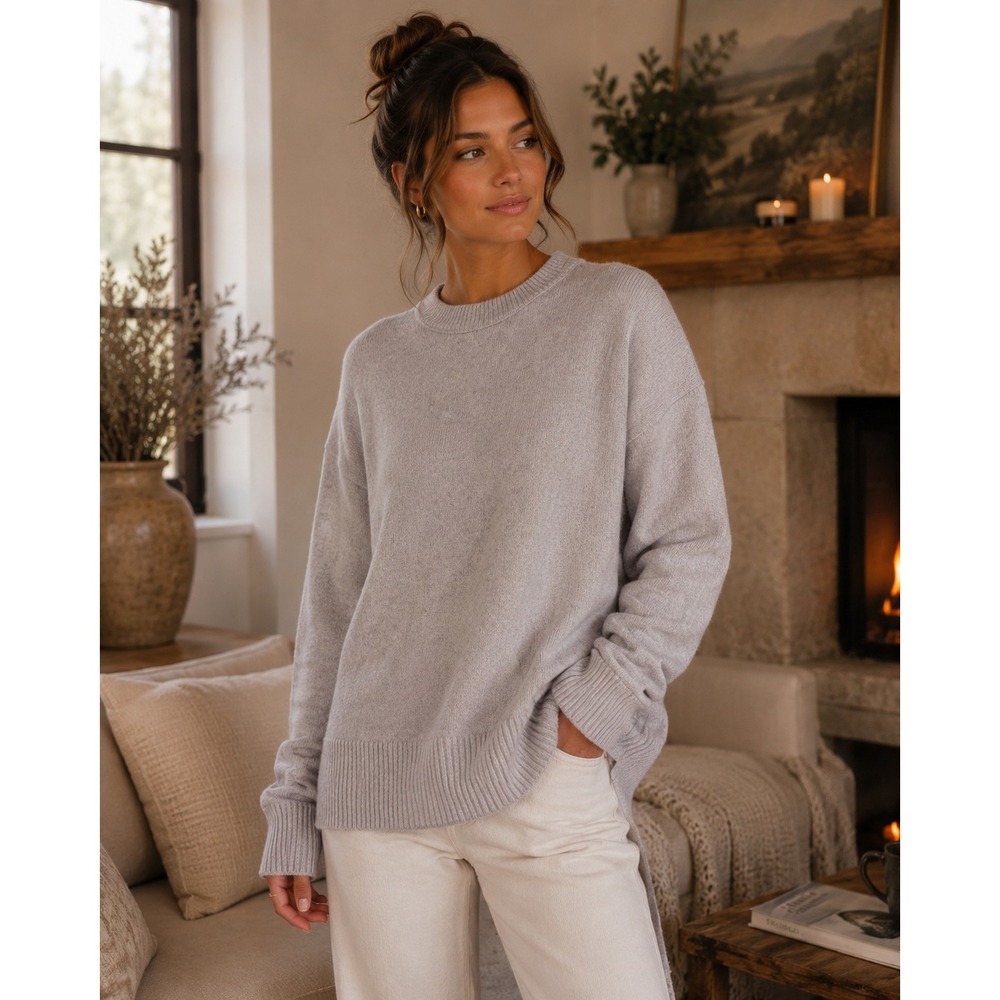Aerie Sweater Women XS Purple Soft Gorpcore Minimalist Coquette